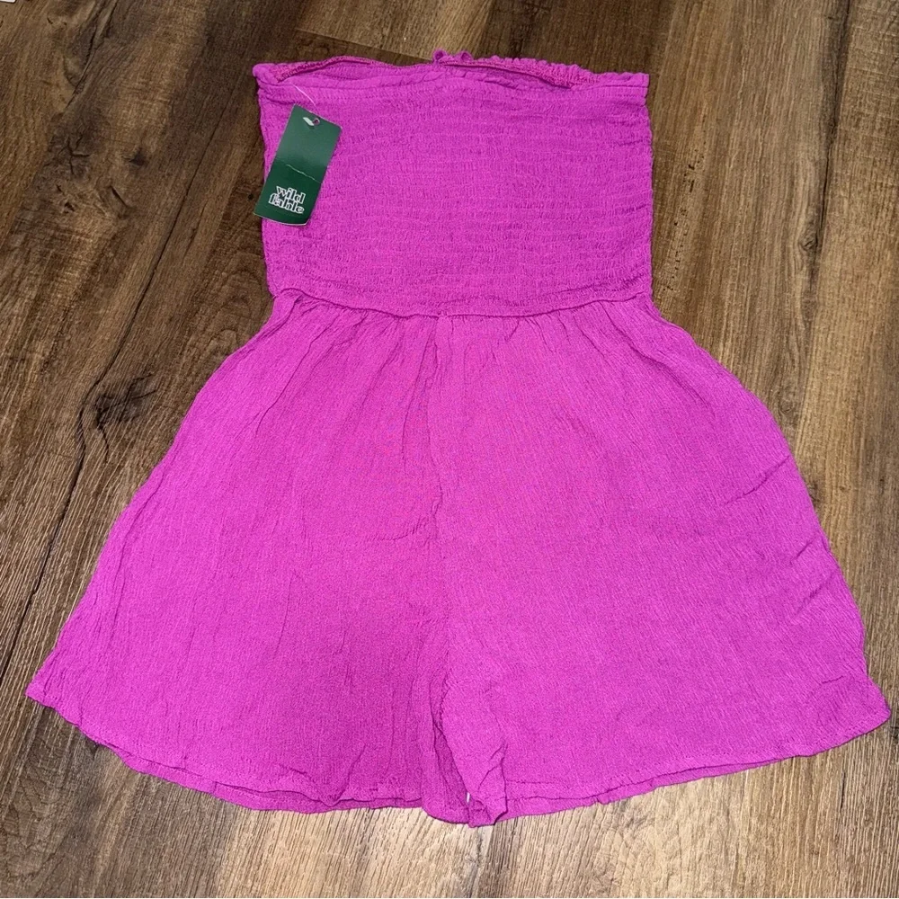 NWT Target Wild Fable Violet Swim Coverup Romper